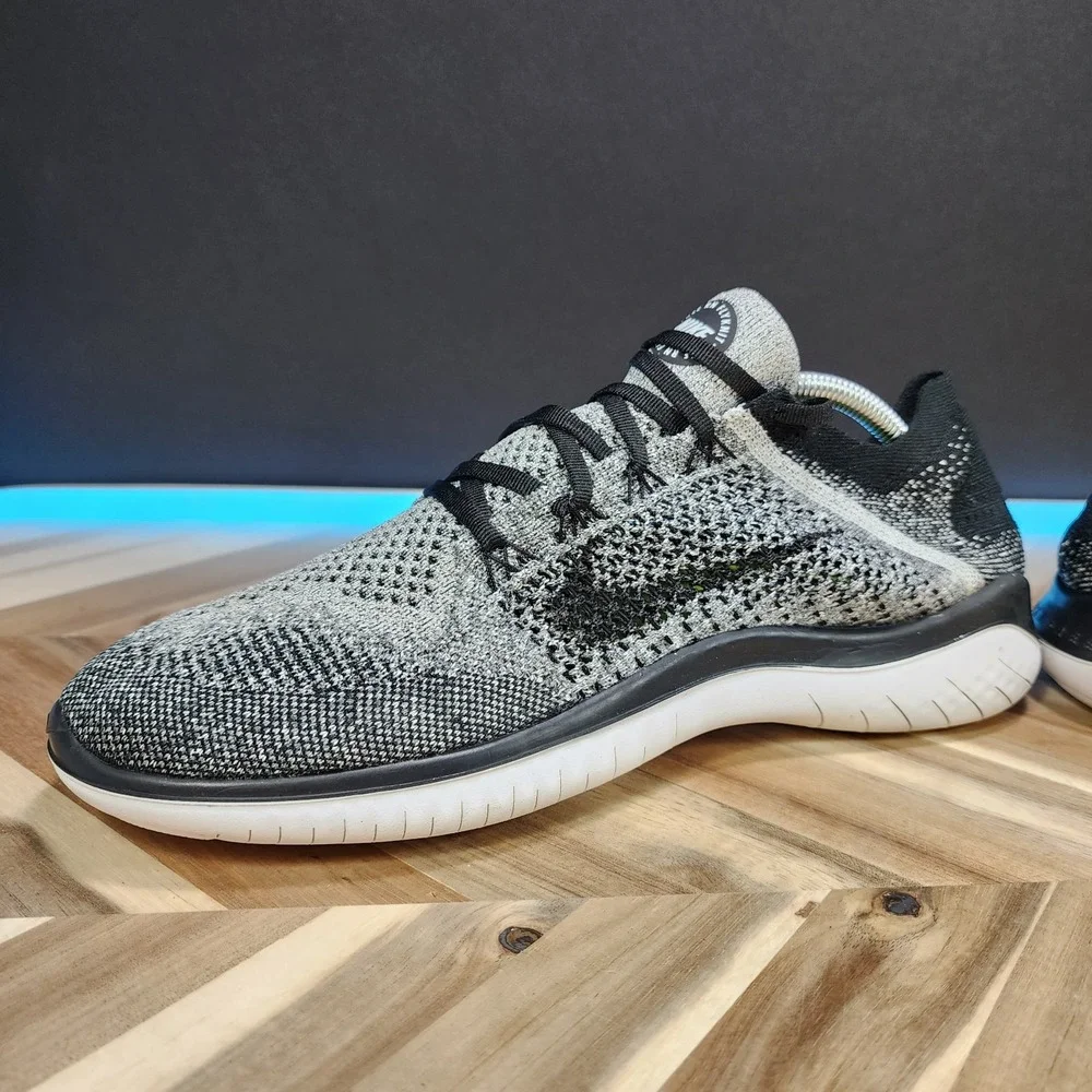 Nike Free RN Flyknit 2017 Oreo 880843-003 Running Shoes Men's Size 11 Athletic - Picture 5 of 13